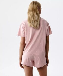 Alternative view of Piżama damska Atlantic krótki rękaw krótkie spodenki różowa