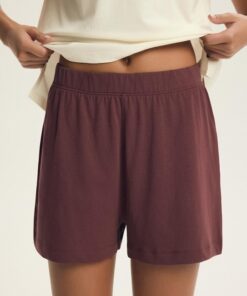 Alternative view of Piżama damska Henderson z krótkimi spodenkami ecru brąz