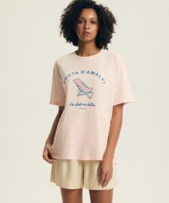 Piżama damska Henderson krótkie spodnie pastelowy róż