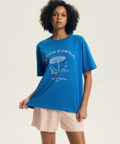 Piżama damska Henderson krótkie spodnie kremowy róż i hiacynt