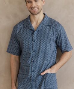 Alternative view of Piżama męska Taro krótki rękaw i długie spodnie Rozpinana koszula