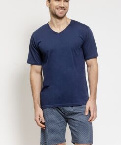 Alternative view of Piżama męska Taro krótki rękaw krótkie spodenki granatowa