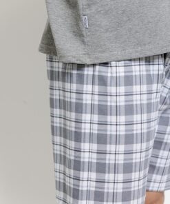 Alternative view of Piżama męska Taro z krótkim rękawem i krótkimi spodenkami szara