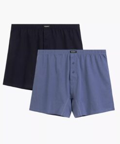 Alternative view of Bokserki Atlantic pakiet 2 sztuki 100% bawełniane denim granat