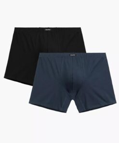 Alternative view of Bokserki Atlantic pakiet 2 sztuki dopasowany fason granat czarne