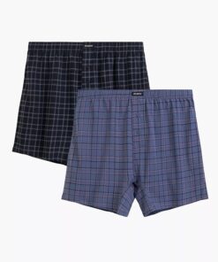 Alternative view of Bokserki Atlantic pakiet 2 sztuki Swobodny krój denim granat