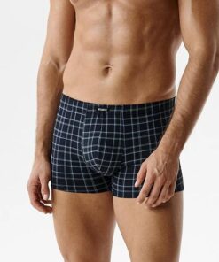 Bokserki Atlantic pakiet 3 sztuki bawełniane granat denim