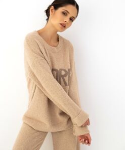 Alternative view of Piżama damska ciepła Sensis Homewear dres boucle beżowy