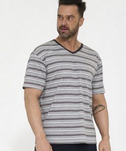 Alternative view of Piżama męska Cornette 100% bawełniana krótkie spodnie szara