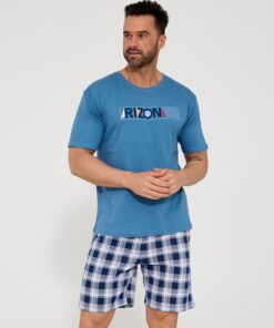 Piżama męska Cornette Arizona krótki rękaw i krótkie spodenki