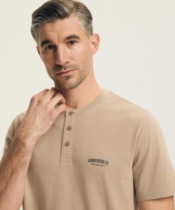 Alternative view of Piżama męska Henderson krótkie spodnie Bawełniana beżowa