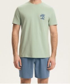 Piżama męska Henderson krótki rękaw krótkie spodnie blady zielony