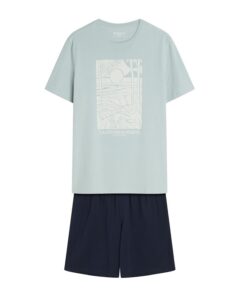 Alternative view of Piżama męska Henderson krótki rękaw krótkie spodnie mięta