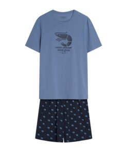 Alternative view of Piżama męska Henderson krótki rękaw krótkie spodnie niebieska