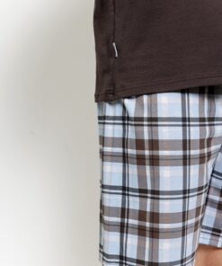 Alternative view of Piżama męska Taro krótki rękaw i krótkie spodnie czekoladowa