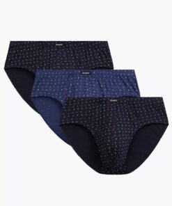 Alternative view of Slipy męskie Atlantic majtki zestaw 3 sztuki granat niebieski