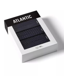 Alternative view of Slipy męskie Atlantic majtki zestaw 3 sztuki bawełniane granatowe