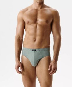 Alternative view of Slipy męskie Atlantic granat zielony Zestaw 5 sztuk majtek