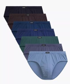 Slipy męskie Atlantic niebieski zielony Zestaw 7 sztuk majtek