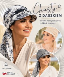 Chusta z daszkiem damska