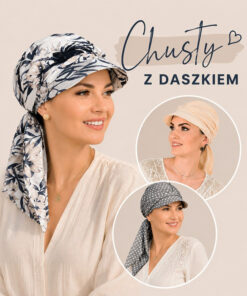 Chusta z daszkiem damska