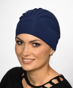Alternative view of Turban Ariela Zestaw turban ciemny granat + daszek ciemny granat