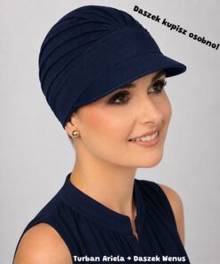 Alternative view of Turban Ariela ciemny granatowy