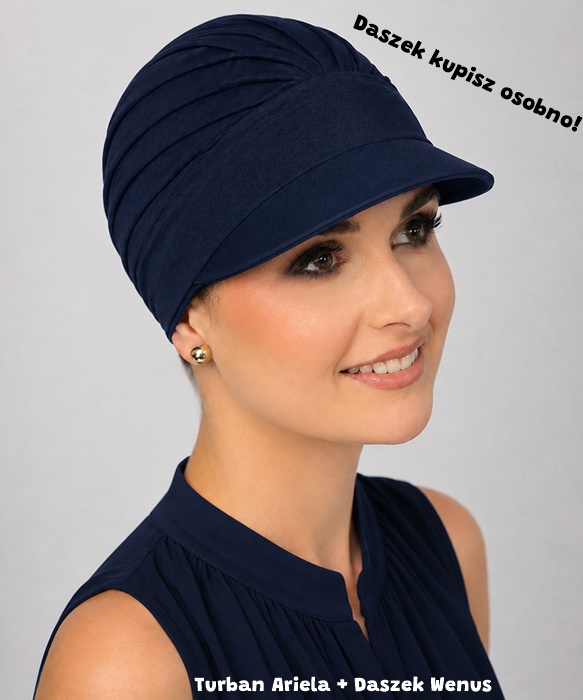 Turban Ariela ciemny granatowy - obrazek 2