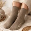 Skarpety Merino damskie Steven z Wełną Merynosów cienkie beż