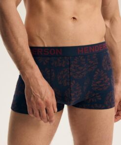 Bokserki męskie Henderson bawełniane – 2 sztuki granat bordo