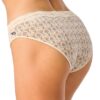 Figi damskie majtki Key pakiet 2 szt. Mini bikini Bawełna ecru beż - obrazek 4
