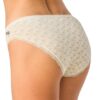 Figi damskie majtki Key pakiet 2 szt. Mini bikini Bawełna ecru szary - obrazek 5