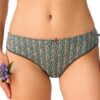 Figi damskie majtki Key pakiet 2 szt. Mini bikini Bawełna brązowe - obrazek 2