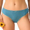 Figi damskie majtki Key pakiet 2 szt. Mini bikini Bawełna błękit fiolet - obrazek 2