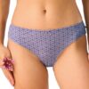 Figi damskie majtki Key pakiet 2 szt. Mini bikini Bawełna błękit fiolet - obrazek 3