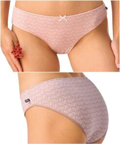 Alternative view of Figi damskie majtki Key pakiet 2 szt. Mini bikini Bawełna różowe