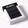 Slipy męskie Atlantic majtki zestaw 3 sztuki ciemny granat wzorki - obrazek 4