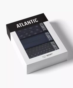 Alternative view of Slipy męskie Atlantic majtki zestaw 3 sztuk granatowo grafitowe